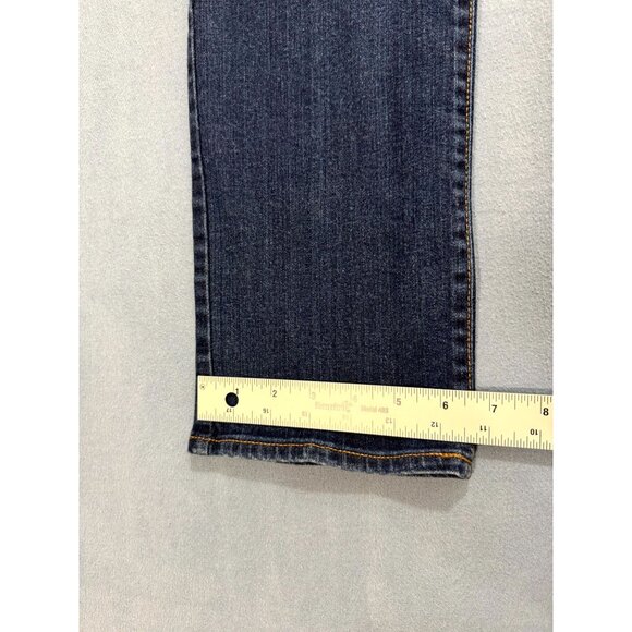 Lauren Ralph Lauren Curvy Jeans Modren Straight Leg Mid Rise Blue Women Size 12P - Picture 5 of 11